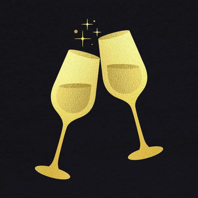 Champagne Glass Design by Imagination